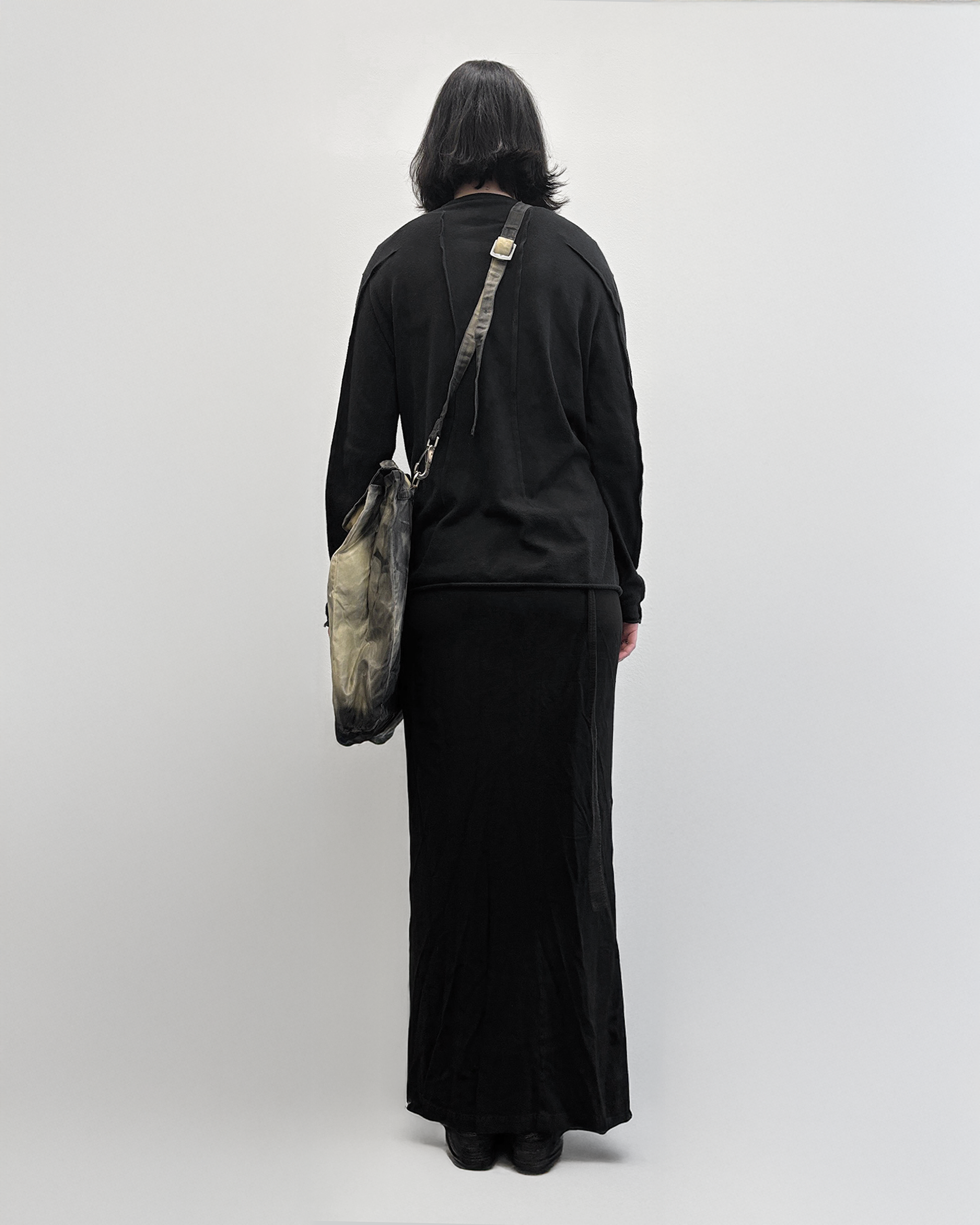 VERTEBRAE - Darted Cotton Knit Pullover