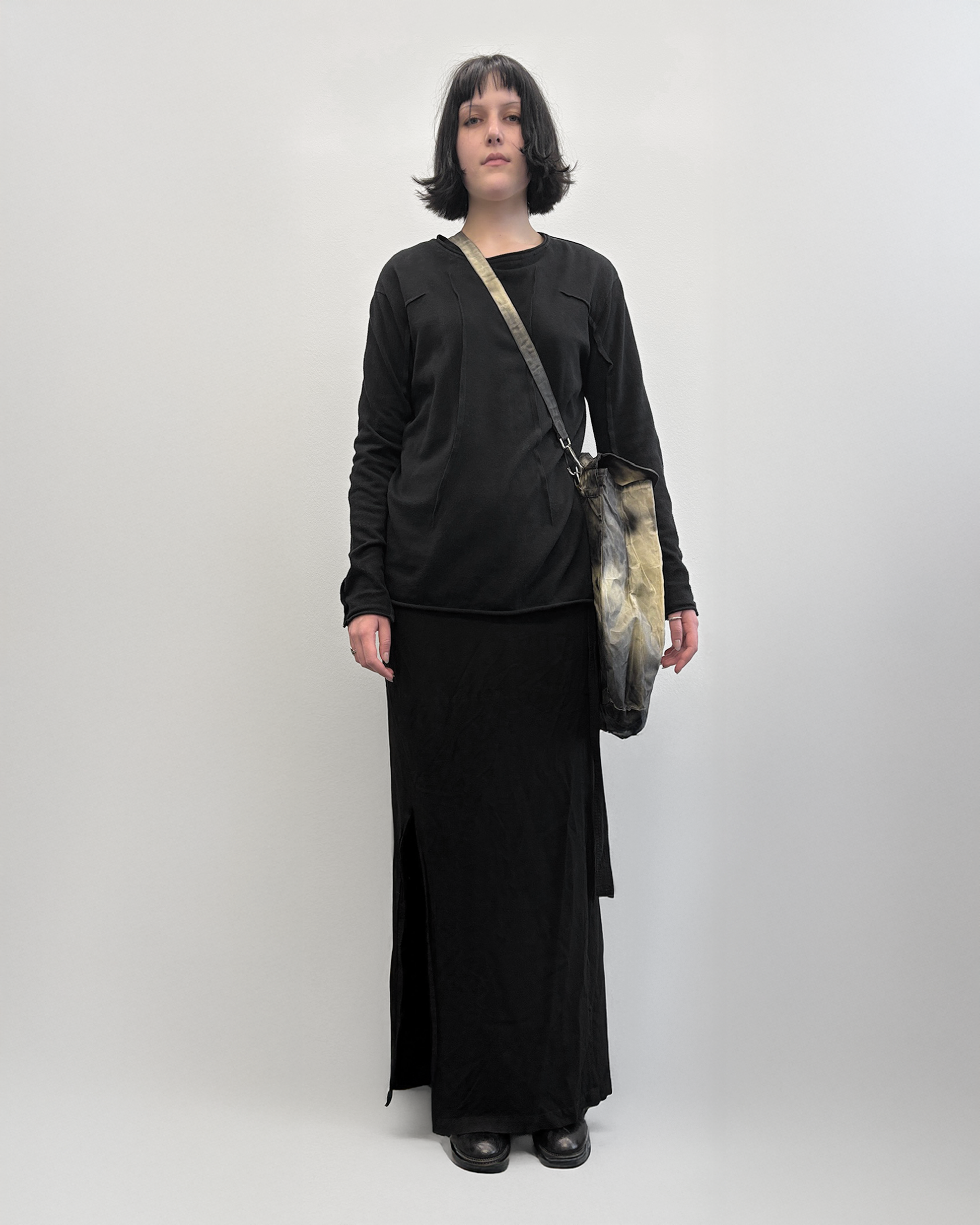 VERTEBRAE - Darted Cotton Knit Pullover