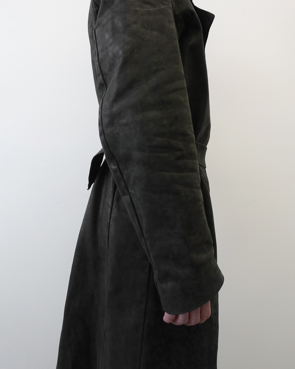 REPLICANT - Culatta Leather Belted Trench Coat
