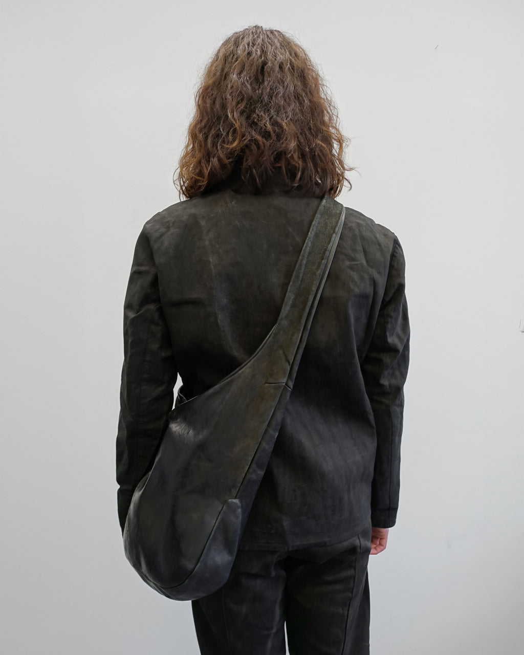 NODO - Waxed High Neck Collar Jacket