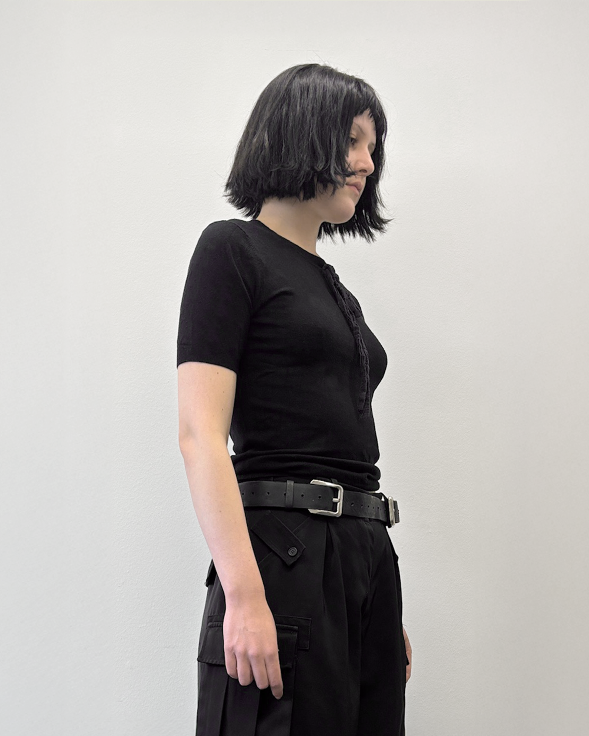 KNOT - Knit T Shirt With Wool Bow