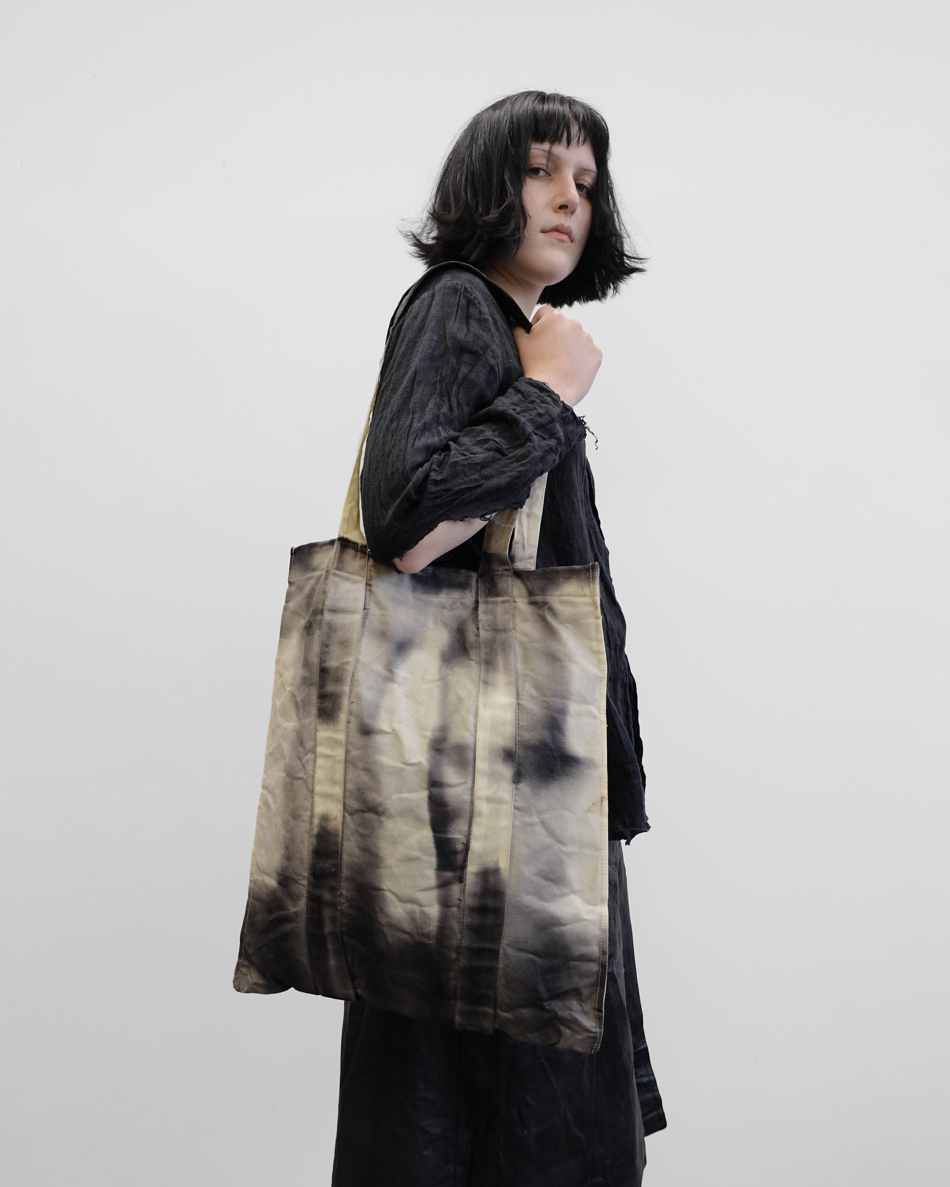 TOTO v.1 - Handpainted Waxed Tote Bag