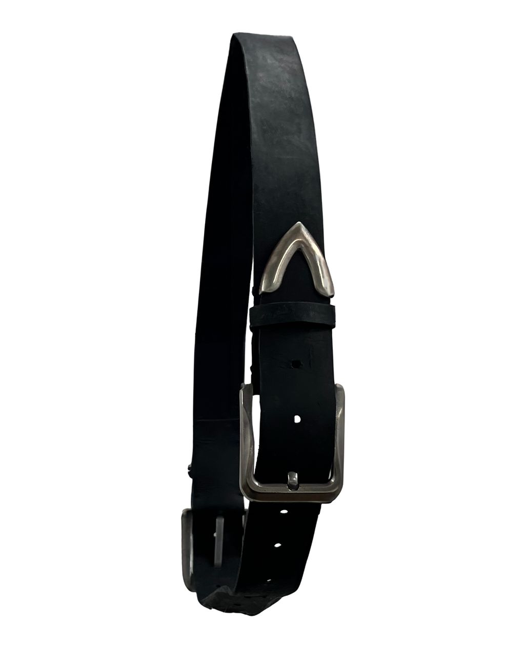 DOUBEL - Metal Detail Leather Belt