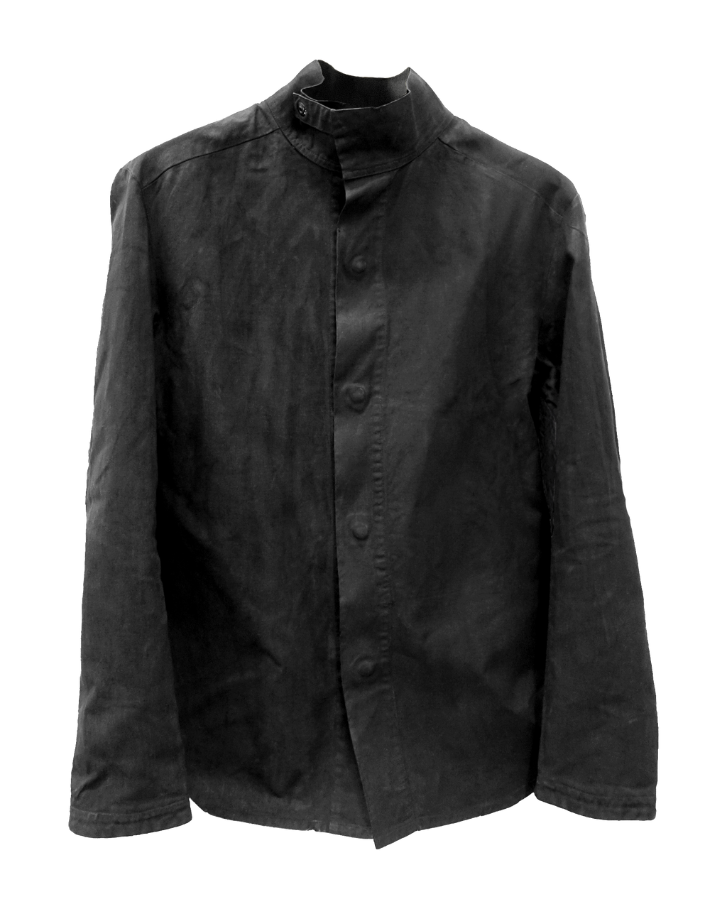 NODO - Waxed High Neck Collar Jacket