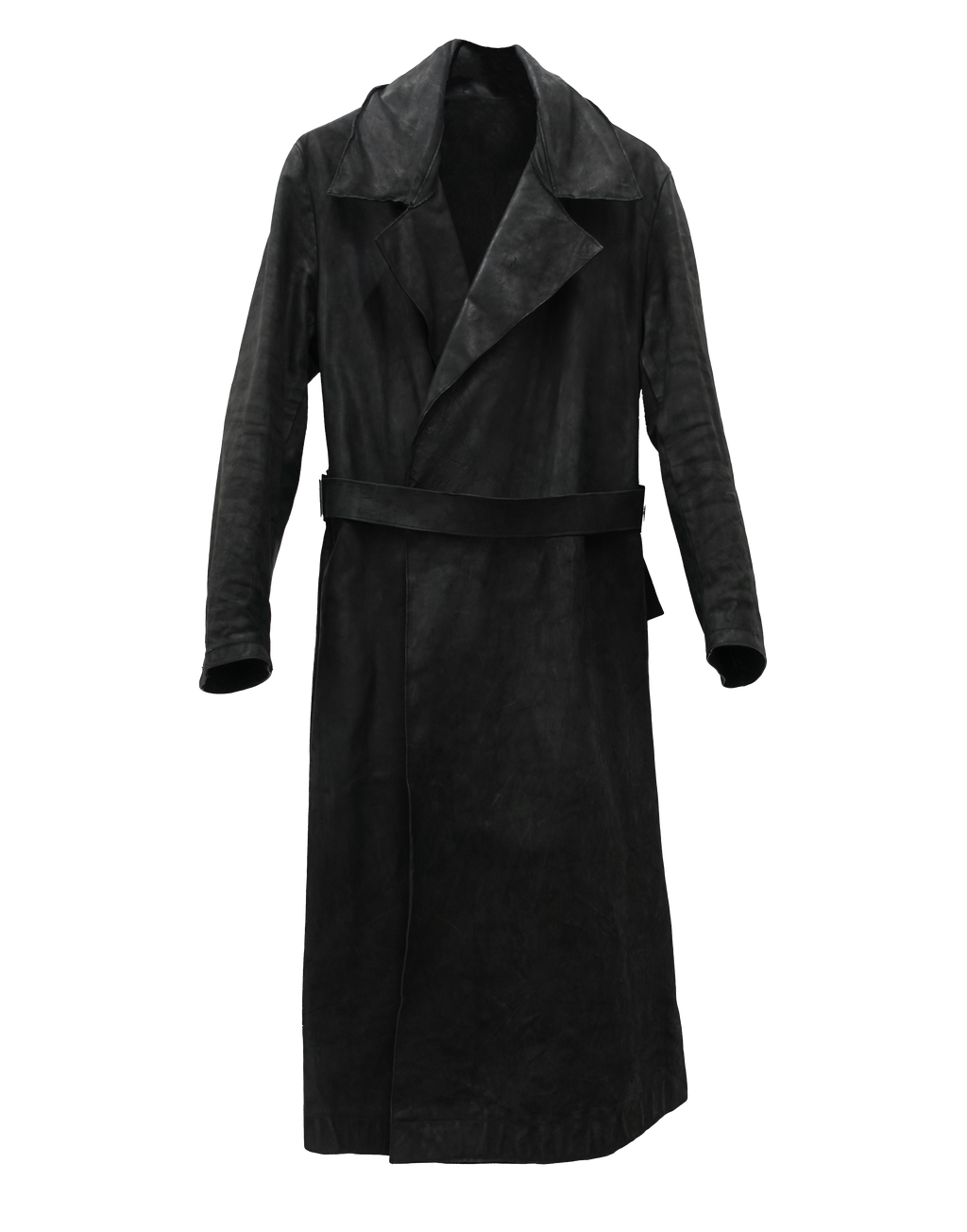 REPLICANT - Culatta Leather Belted Trench Coat