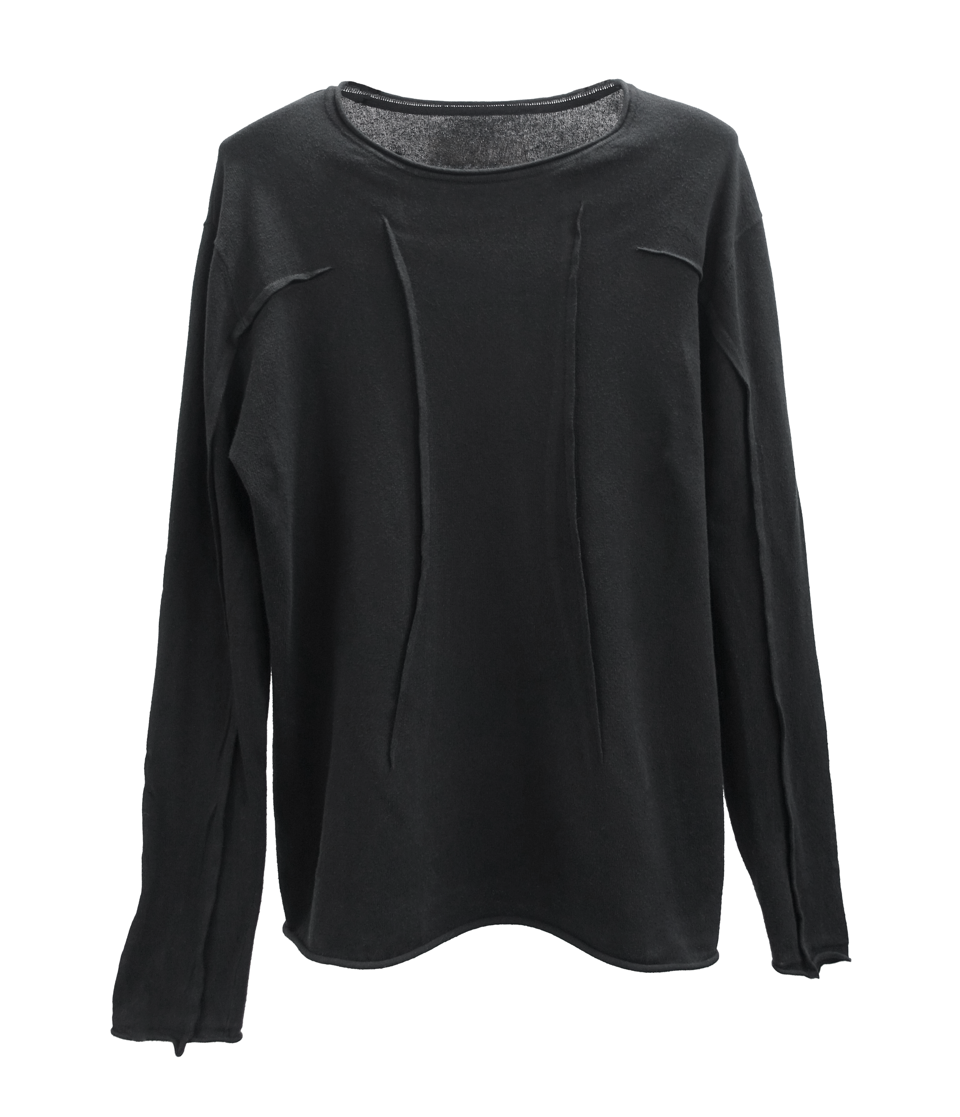 VERTEBRAE - Darted Cotton Knit Pullover