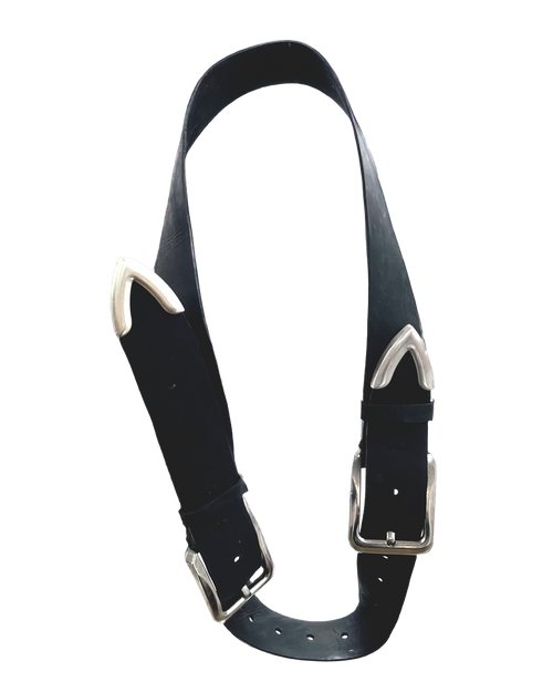 DOUBEL - Metal Detail Leather Belt